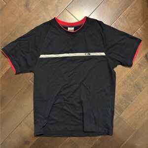 Nike Black and Red Short Sleeve Tee